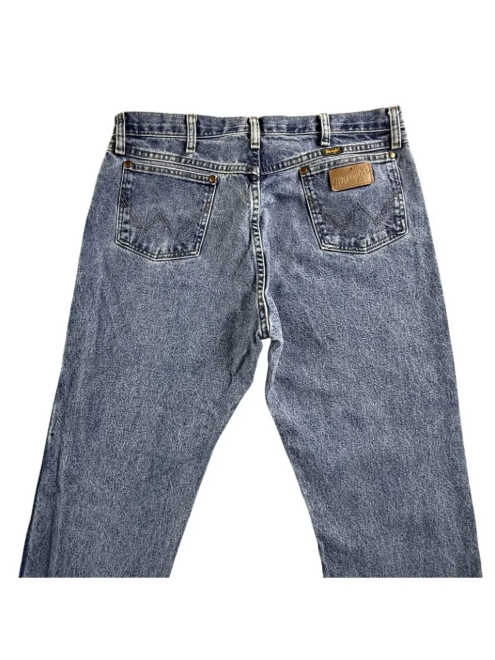 Wrangler Jeans Mens 36x32 Blue Cowboy Cut Straight Denim Medium Wash 1013MWZGK